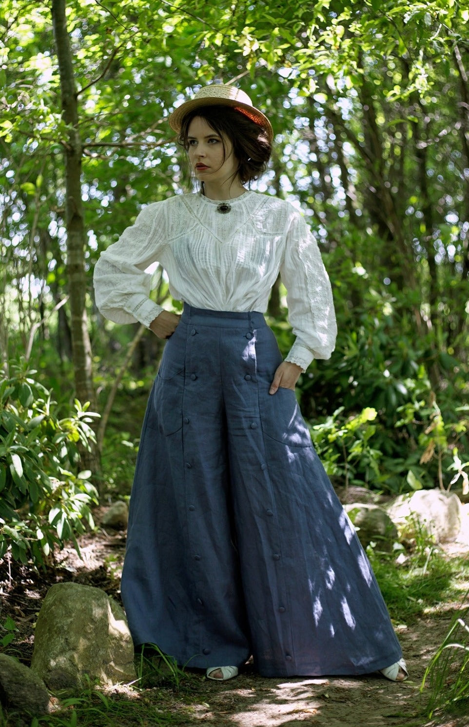 Peasant skirt hot sale pants